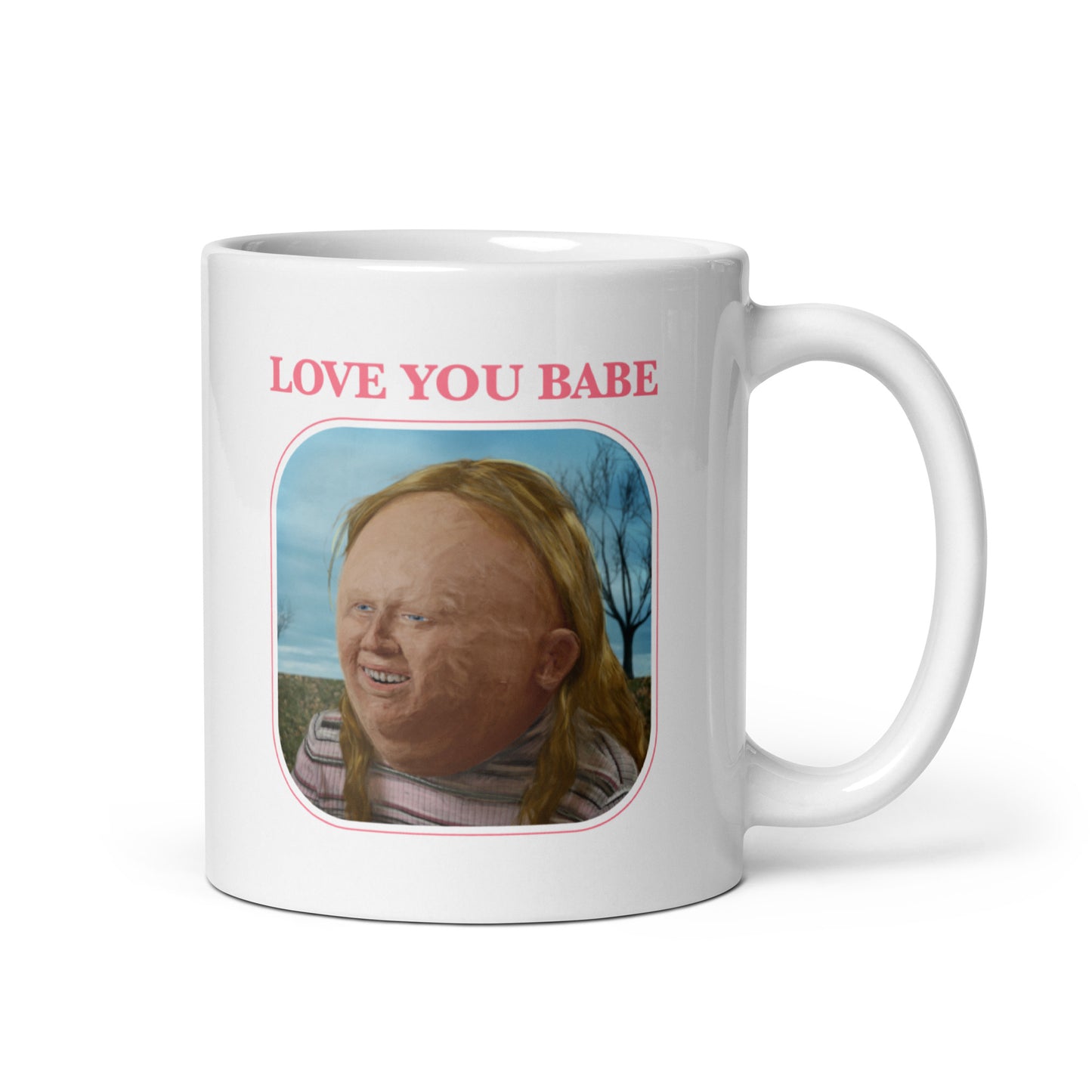"Love you babe" mug for her