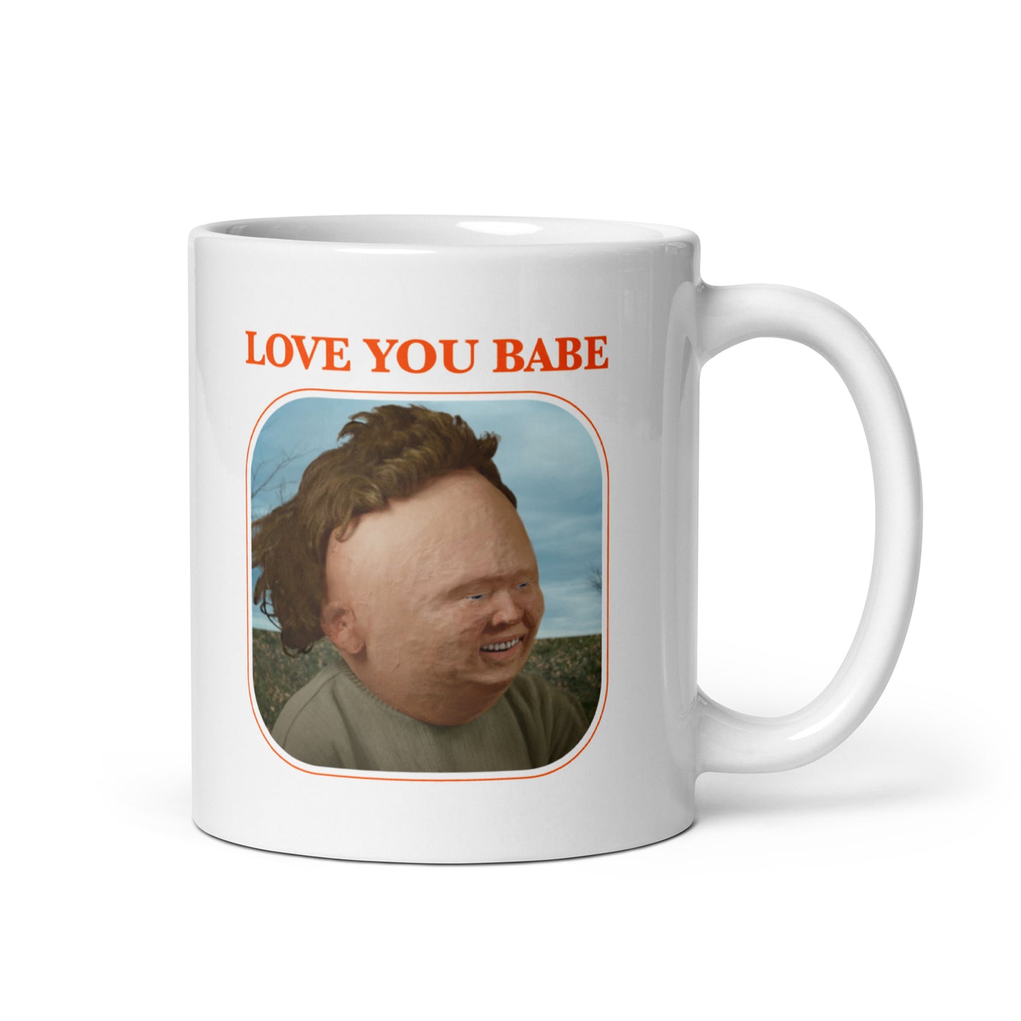"Love you babe" mug for him
